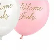 dekoracje na baby shower dziewczynki rozowe balony welcome baby 12 6 szt