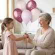 dekoracje na dzien babci balony kochanej babci kwiaty i serca rozowe 13 5 szt