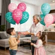 dekoracje na dzien babci prezent na urodziny balony dla mojej babci serca i kwiaty 13 5 szt