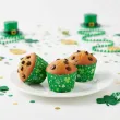 dekoracje na dzien swietego patryka oslonki na muffinki koniczynki zielone do szkoly baru x6