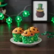 dekoracje na dzien swietego patryka oslonki na muffinki koniczynki zielone do szkoly baru x6