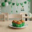 dekoracje na dzien swietego patryka oslonki na muffinki koniczynki zielone do szkoly baru x6