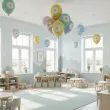 dekoracje na dzien wiosny do przedszkola szkoly balony stokrotki mix partydeco 12 5 szt