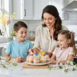 dekoracje na dzien wiosny pikery na muffinki babeczki kwiatki i motylki do przedszkola x6