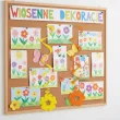 dekoracje na dzien wiosny swiderki wiszace kwiatki chabry do przedszkola szkoly 6 szt