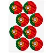 dekoracje na europejski dzien jezykow naklejki samoprzylepne na przypinki flaga portugalia x8