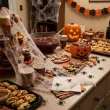 dekoracje na halloween andrzejki pajaki czarne partydeco 10 szt