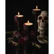 dekoracje na halloween andrzejki swieczniki tea light czarne gotyckie 3 szt