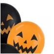 dekoracje na halloween balony dynie pomaranczowo czarne do girland 12 6 szt