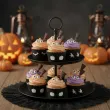 dekoracje na halloween oslonki na muffinki czarownica dynia nietoperz papilotki 6 szt