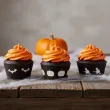 dekoracje na halloween oslonki na muffinki czarownica dynia nietoperz papilotki 6 szt