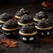 dekoracje na halloween oslonki na muffinki czarownica dynia nietoperz papilotki 6 szt