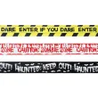 dekoracje na halloween tasmy policyjne zombie zone enter if you dare do zdjec 3 szt