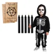 dekoracje na halloween zestaw czarnych swiec rytualnych rytual przywolania cieni 5 szt