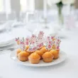 dekoracje na komunie swieta pikery na babeczki ozodba na muffinki rozowe serce 6 szt