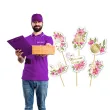 dekoracje na komunie swieta pikery na babeczki ozodba na muffinki rozowe serce 6 szt
