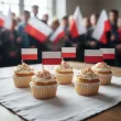 dekoracje na muffinki pikery flaga polski bialo czerwone apel swieto 11 listopada