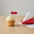 dekoracje na muffinki pikery flaga polski bialo czerwone apel swieto 11 listopada