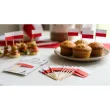 dekoracje na muffinki pikery flaga polski bialo czerwone apel swieto 11 listopada