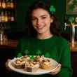dekoracje na muffinki przekaski na dzien swietego patryka pikery zielone koniczynki x6