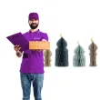 dekoracje na ramadan papierowe rozety eid mubarak kopula honeycomb 4 szt