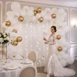 dekoracje na slub wesele balony lateksowe zona i maz pastelowe biale do girland 12 6 szt