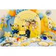 dekoracje na stol na urodziny kubeczki papierowe do zimnych napojow minionki 250ml x6