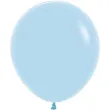 dekoracje na urodziny baby shower balony lateksowe pastel matte blue niebieskie pastelowe 18 x25