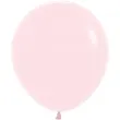 dekoracje na urodziny baby shower balony lateksowe pastel matte pink rozowe pastelowe 18 x25