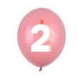 dekoracje na urodziny balony pastelowe cyfra 2 niebieskie zolte rozowe 12 50 szt
