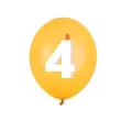 dekoracje na urodziny balony pastelowe cyfra 4 niebieskie zolte rozowe 12 50 szt
