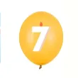 dekoracje na urodziny balony pastelowe cyfra 7 niebieskie zolte rozowe 12 50 szt