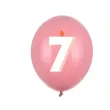 dekoracje na urodziny balony pastelowe cyfra 7 niebieskie zolte rozowe 12 50 szt