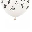dekoracje na urodziny biale balony liczba 60 kokardki 12 50 szt