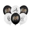 dekoracje na urodziny halloween balony lateksowe harry potter czarne biale hedwiga tiara 12 x6