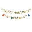 dekoracje na urodziny halloween baner girlanda papierowa harry potter happy birthday 200 cm