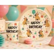 dekoracje na urodziny papierowe kubeczki kapibara happy birthday 250 ml 6 szt