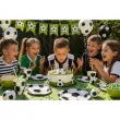 dekoracje na urodziny pilkarza talerzyki pilka bialo czarne partydeco 18 cm 6 szt