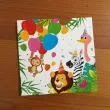 dekoracje na urodziny safari dzungla serwetki zwierzeta lew zebra malpa strius 33 cm 20 szt