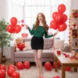 dekoracje na walentynki balony pastelowe czerwone strong 10 50 szt