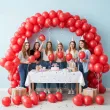 dekoracje na walentynki balony pastelowe czerwone strong 10 50 szt