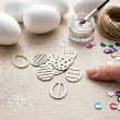 dekoracje na wielkanoc scrapki beermata pisanki jajka scrapbooking decoupage 16x22 mm x15