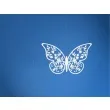 dekoracje papierowe motyl bialy partydeco 6 5x4 cm 10 szt