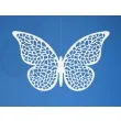 dekoracje papierowe motyl bialy partydeco 6 5x4 cm 10 szt