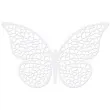 dekoracje papierowe motyl bialy partydeco 6 5x4 cm 10 szt