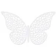 dekoracje papierowe motyl bialy partydeco 8x5 cm 10 szt