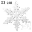 dekoracje papierowe sniezynka bialy 11 cm 10 szt