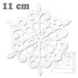 dekoracje papierowe sniezynka bialy 11 cm 10 szt