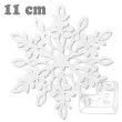dekoracje papierowe sniezynka bialy 11 cm 10 szt