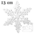 dekoracje papierowe sniezynka bialy 13 cm 10 szt